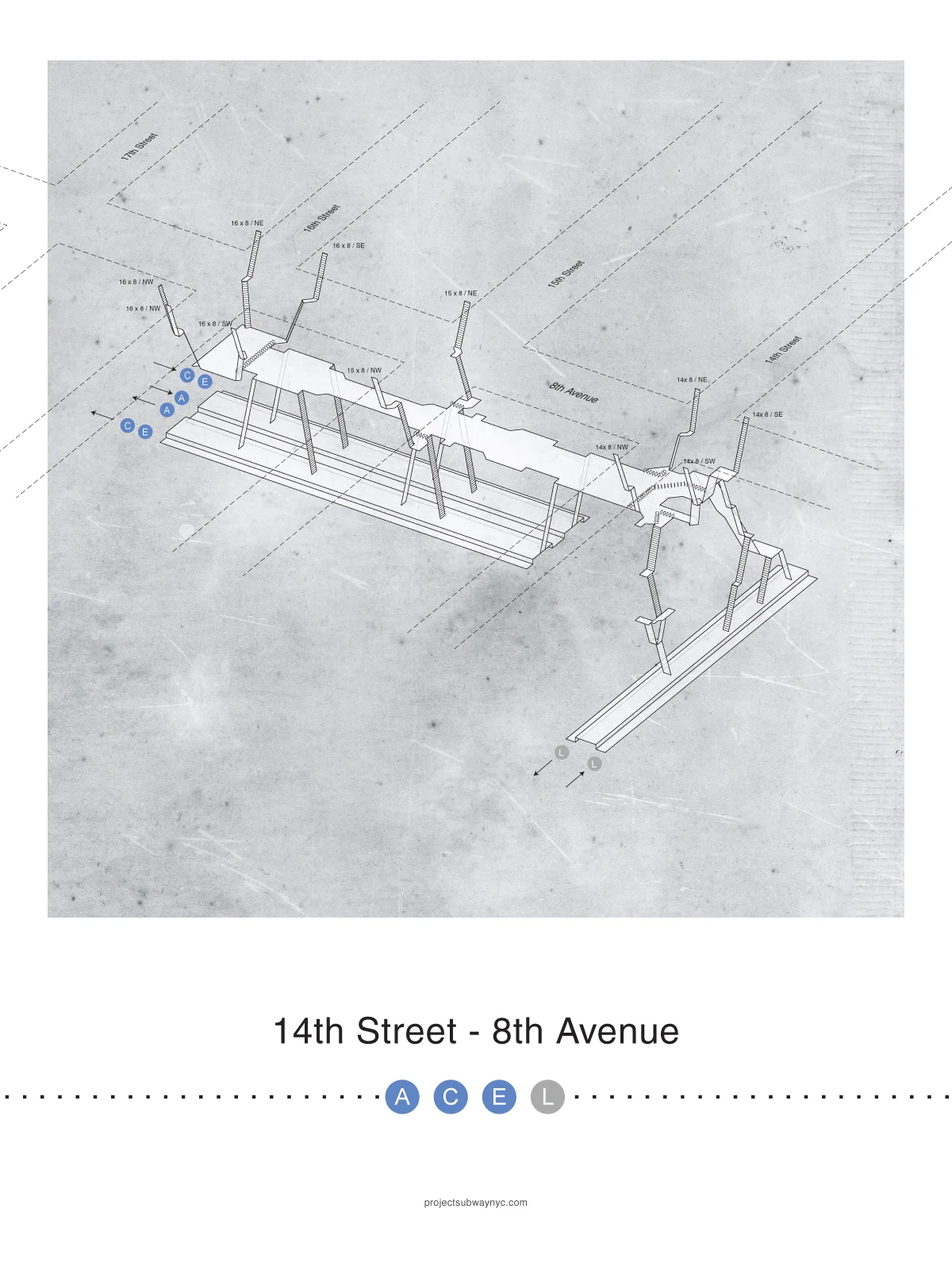 Subway 140サイズ　ホーム 16+14th+Street+-+8th+Ave+t1.